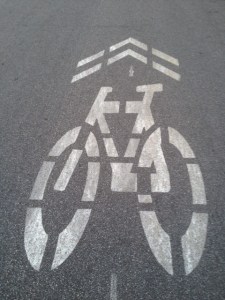 Bike riders on this path ascend quickly to heaven?