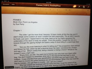 The writing itself I do with Pages.