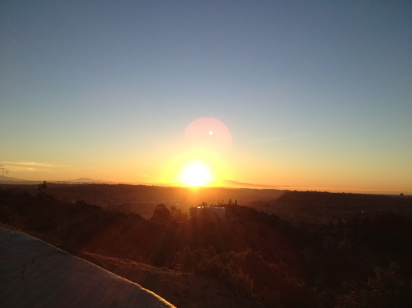 Just after sunrise at Griffith Park, Los Angeles