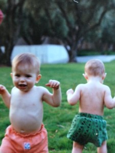 Age 1 year. It was 100 degrees that day.