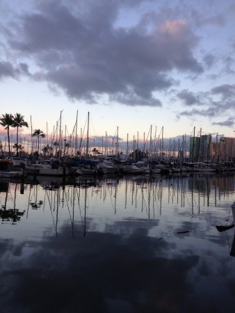 New day at the harbor, Honolulu.